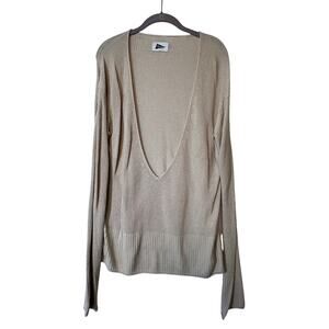 Pilgrim Surf+Supply Sweater Women’s Deep V neck Size M